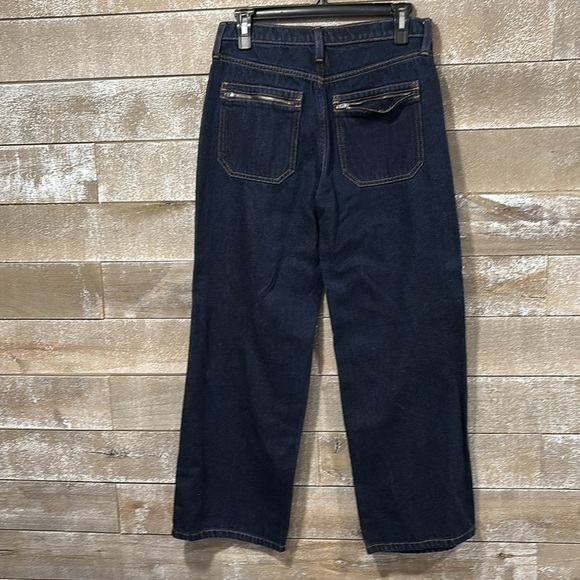 Banana Republic high rise wide leg dark wash jean size 27p - Picture 9 of 9